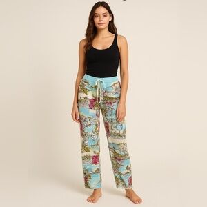 PJ Salvage Women’s Multicolor Graphic Print Lounge Pants Size Large